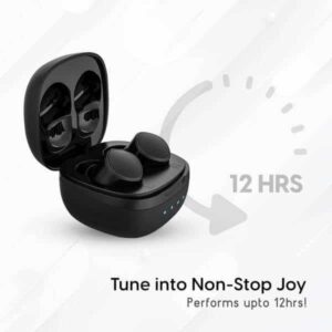 Ambrane True Wireless Earbuds NeoBuds 22, amazing sound quality with great bass (Black)