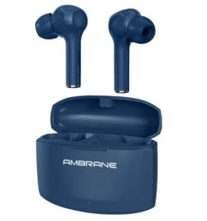 Keeping your daily regime going without any hassle, Ambrane has launched an innovative and classy NeoBuds33. To keep it fit for your life in a motion, the true wireless earbuds come with good 15hours playback time with the latest Bluetooth technology. The minimalist size and high sound quality make it the perfect go-to partner for your musical experience. Bullet Points-: IPX4 Sweat Resistant - The true wireless earbuds are designed to accompany you even in your sturdy workout sessions. It comes with an IPX4 making it sweat-resistant earbuds. Long lasting Battery- The NeoBuds 33 comes with a durable charging case with 300mAh massive battery capacity that provides you with a playback time of good 15hours. Thus, beat your everyday hustle in a musical style. Bring on the bass - The deep bass feature of NeoBuds 33 enhances every track like never before. Thus, there will be no dull moment for your gyming session or work from home. Reliable Wireless Connection - Ensuring the strong connectivity, the earbuds comes with Bluetooth V5.0 for a connection with no interruption. The NeoBuds 33 is designed to quickly pair the device. One-Touch Accessibility- From selecting your songs to managing your calls, the mini true wireless earbuds come with a multi-functional button. Also, to make your life easier, the button supports voice assistant too. For any issue contact on 8929700222 / care@ambraneindia.com Technical Specifications-: Bluetooth Version - V5.0 Wireless Range - ≥10m Earbuds Battery - 35 mAh Case Battery - 300 mAh Charging Time - 1.5 Hours Music Playback Time - 3.5 Hours Talk Time - 3 Hours Playback Time (with charging case) - Upto 15 Hours Standby time: 120H Driver Size - 10 MM IPX4 Water Resistance at zopic