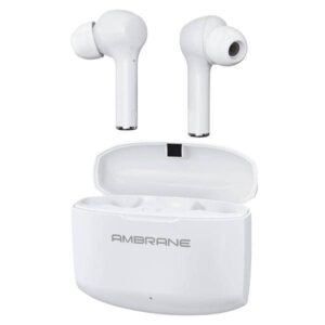 Ambrane NeoBuds 33 True Wireless Earbuds with 15 Hours Total Playtime, High Bass Immersive Sound (White)