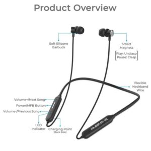 Ambrane wireless neckband Wave, Superior sound quality