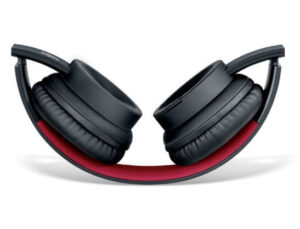 Fingers Rock n Roll H2 Headphone Wireless On-Ear | 10 hours playback time (Multi-Function) (Soft Black + Rich Red)