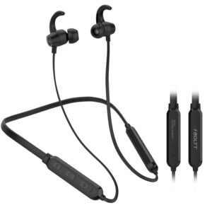 Fire-Boltt Echo 1100 Neckband in Ear Earphone Incredible Sound (Black)