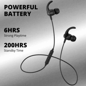 Fire-Boltt Echo 1200 Neckband, BT 5.0 Earphones, HD Stereo Sound (Black)