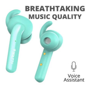Fire-Boltt Buds 1100 True Wireless Earbuds, Earphones with Voice Assistance, 20 hrs Playtime (Green)