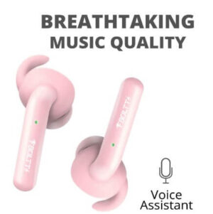 Fire-Boltt Buds 1100 True Wireless Earbuds, Earphones with Voice Assistance, 20 hrs playtime (Pink)