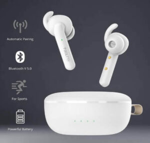 Fire-Boltt Buds 1100 True Wireless Earbuds, Earphones with Voice Assistance, 20 hrs Playtime (White)