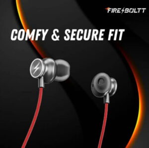 Fire Boltt Neckband Echo 1000 Earphone Stylish 12 Hours Playback (Black)