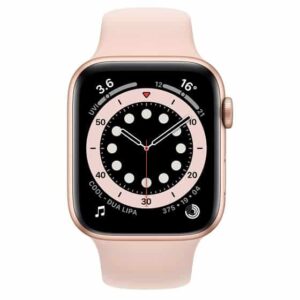 Apple Watch Series 6 (GPS + Cellular, 44mm) Gold case with Pink Sport Band Smartwatch