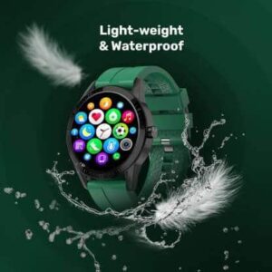 Fire-Boltt Talk Smartwatch Bluetooth Calling 3D HD Display (Green)