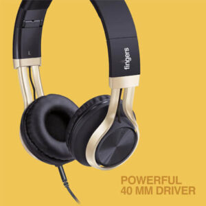 FINGERS Showstopper H5 Wired Headphones with Mic and Deep Bass