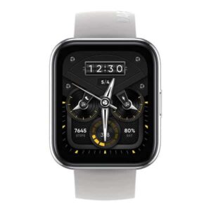 Realme Smartwatch 2 Pro (Metallic Silver) with 1.75″ HD Super Bright Touchscreen, Dual-Satellite GPS, 14-Day Battery, IP68 Water Resistance, Free Size