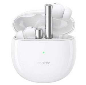 Realme Buds Air 2 Earbuds (White) TWS Active Noise Cancellation (ANC), Battery 25 Hours, Charging 2 hrs, IPX5 Water Resistance, Enabled with Smart Wear Detection