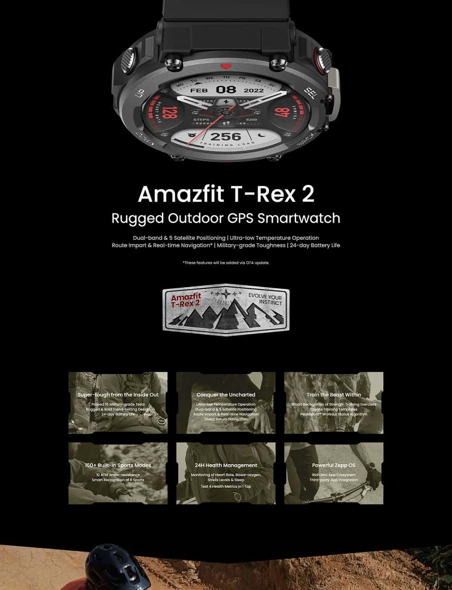 zopic Amazfit T-Rex 2 Premium Multisport GPS Sports Watch, 24-day Long Battery Life, Real-time Navigation, Strength Exercise, 150+ Sports Modes& 10 ATM Waterproof | zopic zopic zopic zopic zopic zopic zopic zopic zopic zopic