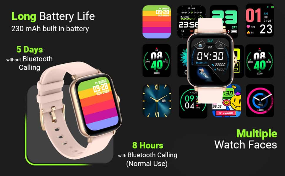 zopic Fire-Boltt smartwatch Beast Pro Bluetooth Calling 1.69” (4.29cm) with Voice Assistance, Local Music, Voice Recorder, Spo2 Full HD Touch Smartwatch with TWS Pairing