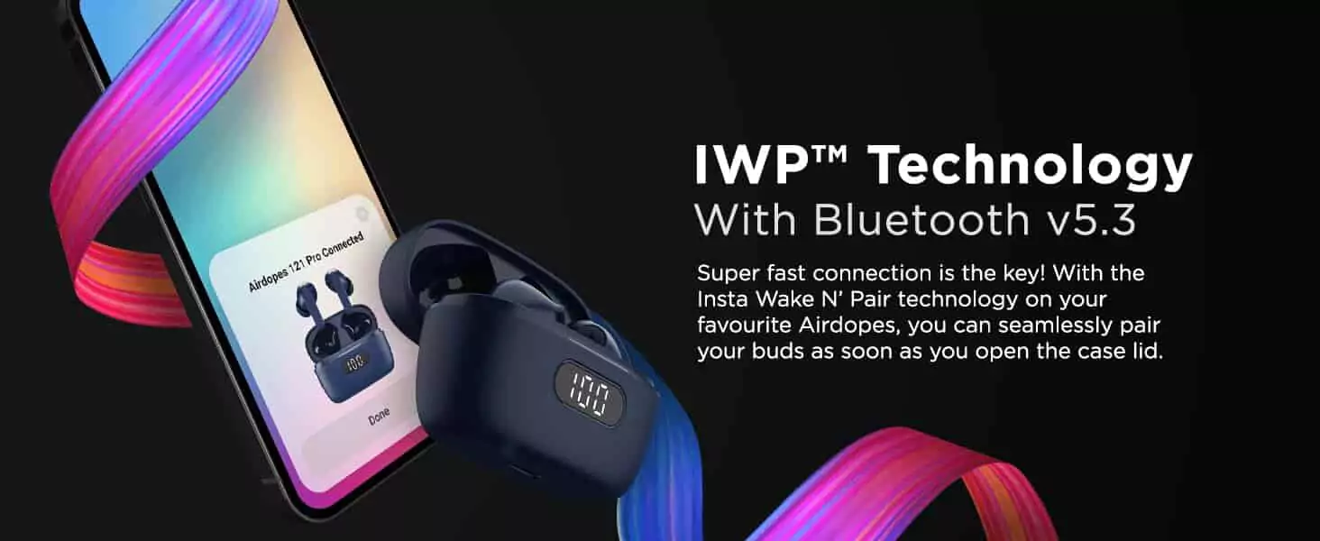 zopic boAt Newly Launched Airdopes 121 PRO True Wireless Earbuds with boAt Signature Sound, Quad Mic ENx™, Beast™ Mode for Gaming, 40H Playtime, IWP™, IPX4, Battery Indicator zopic