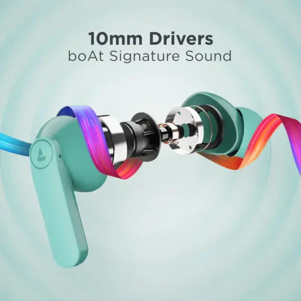 zopic boAt Newly Launched Airdopes 121 PRO True Wireless Earbuds with boAt Signature Sound, Quad Mic ENx™, Beast™ Mode for Gaming, 40H Playtime, IWP™, IPX4, Battery Indicator zopic