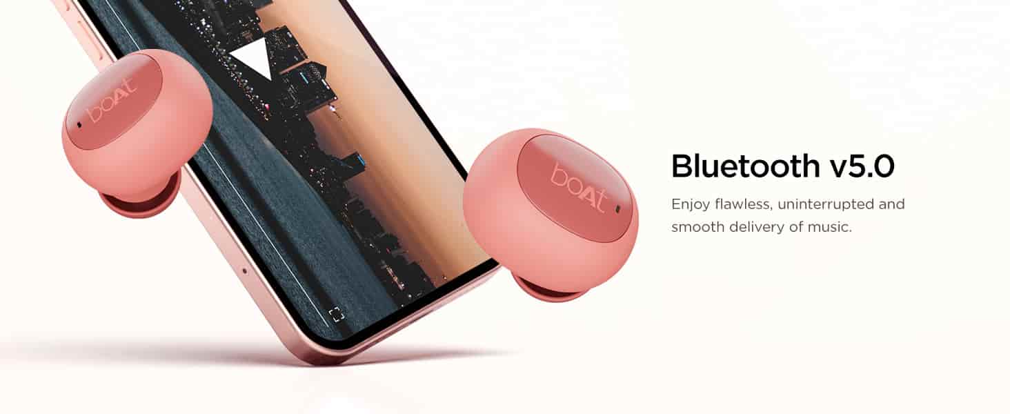 zopic Boat Airdopes 121V2 Bluetooth Truly Wireless in Ear Earbuds with Mic with Upto 14 Hours Playback, Lightweight 8Mm Drivers, Led Indicators and Multifunction Controls earphones