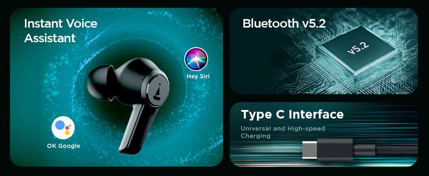 zopic boAt Newly Launched Airdopes 413ANC True Wireless Earbuds with Hybrid ANC, 2*Mics ENx™ Tech, boAt Signature Sound, Touch Gesture, 20 Hours Playback, ASAP™ Charge & Ambient Mode zopic earphones