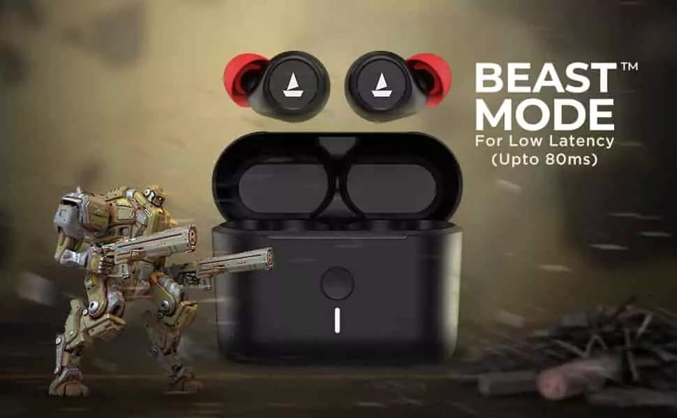 zopic Boat Airdopes 500Anc Bluetooth Truly Wireless in Ear Earbuds with 35Db Hybrid ANC, Detection, with Mic with Enx Tech, Upto 28 Hrs Playback, ASAP Charge, Ambient Mode zopic