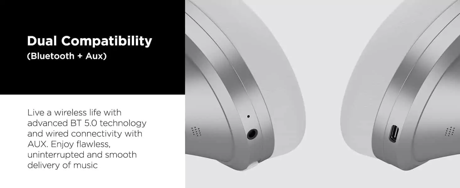 zopic boAt NIRVANAA 751ANC Hybrid Active Noise Cancelling Bluetooth Wireless Over Ear Headphones with Mic,with Up to 65H Playtime,ASAP Charge, Dual Compatibility,Carry Pouch