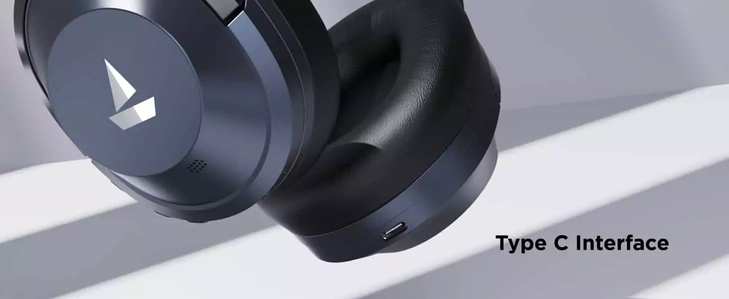 zopic boAt NIRVANAA 751ANC Hybrid Active Noise Cancelling Bluetooth Wireless Over Ear Headphones with Mic,with Up to 65H Playtime,ASAP Charge, Dual Compatibility,Carry Pouch