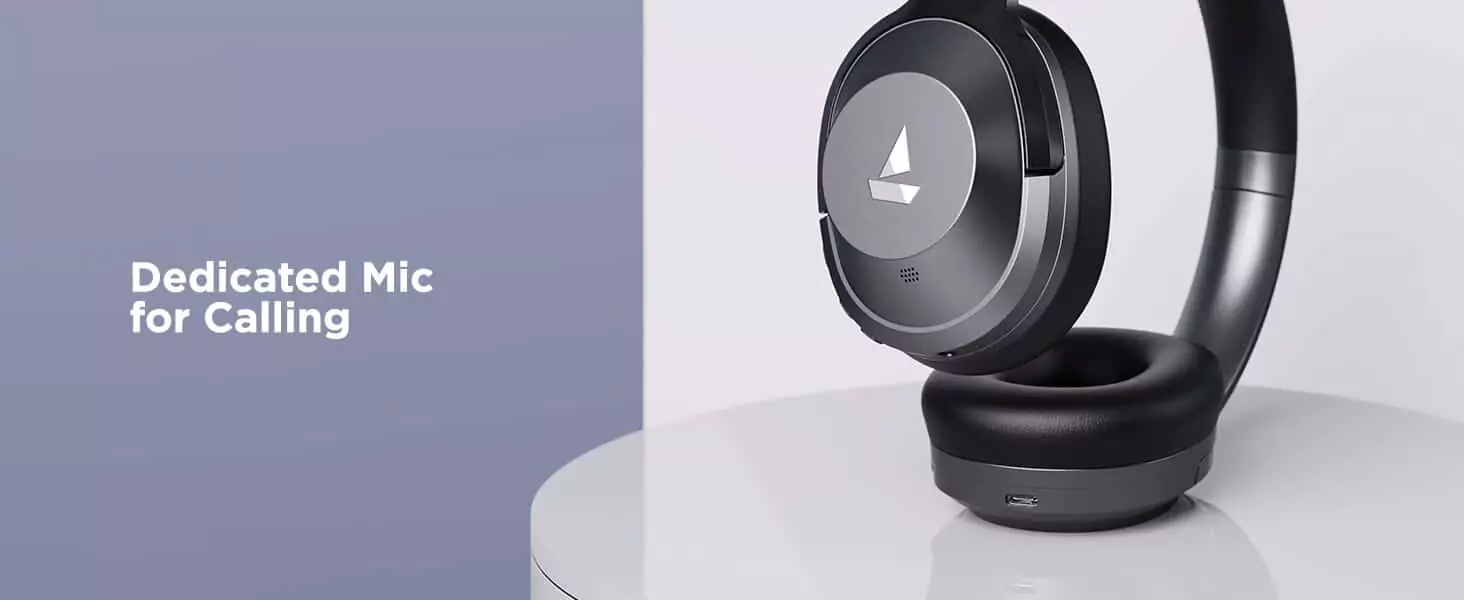 zopic boAt NIRVANAA 751ANC Hybrid Active Noise Cancelling Bluetooth Wireless Over Ear Headphones with Mic,with Up to 65H Playtime,ASAP Charge, Dual Compatibility,Carry Pouch