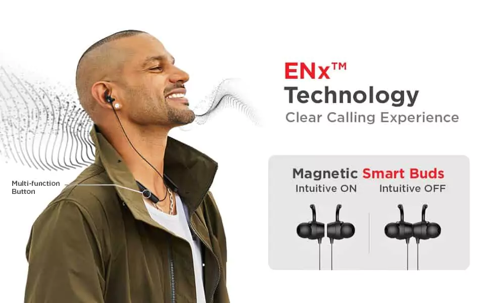 boAt Rockerz 255 Neo Bluetooth Wireless In Ear Earphones Neckband With Mic With Enx Tech, Magnetic Smartbuds Upto 25 Hours Playback Asap Charge Beast Mode With Dual Pairing 12Mm Drivers And Ipx6 | zopic