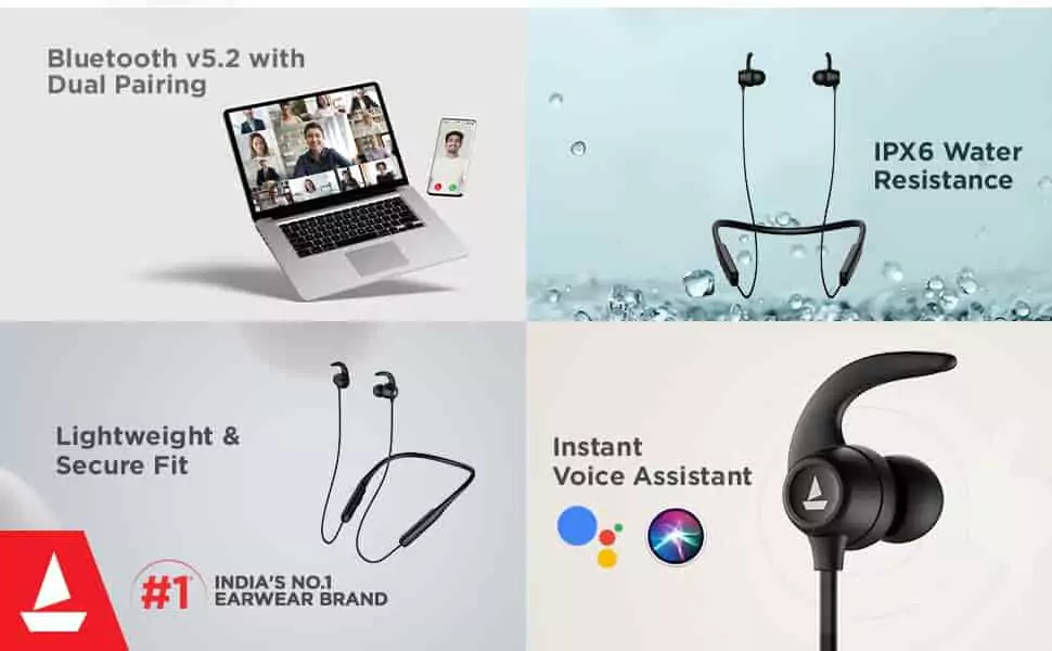 boAt Rockerz 255 Neo Bluetooth Wireless In Ear Earphones Neckband With Mic With Enx Tech, Magnetic Smartbuds Upto 25 Hours Playback Asap Charge Beast Mode With Dual Pairing 12Mm Drivers And Ipx6 | zopic