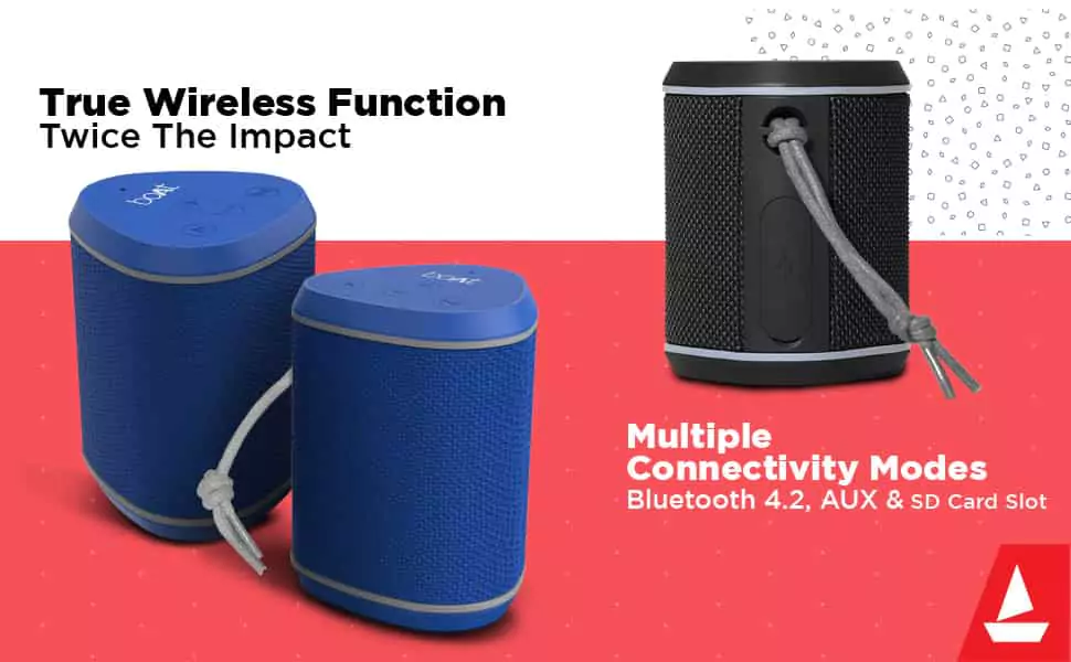 boAt Stone 170 5W Bluetooth Speaker with Upto 6 Hours Playback, TWS Feature, IPX6, Multifunction Buttons and SD Card Slot, IPX6, 1800mAh Battery | zopic.in zopic