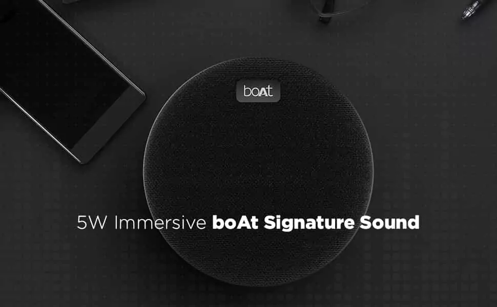 zopic boAt Stone 180 5W Bluetooth Speaker with Upto 10 Hours Playback, 1.75"(4.4 cm) Driver, IPX7 and TWS Feature, IPX7, 800mAh Battery, Bluetooth v5.0 | zopic