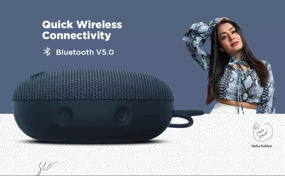 zopic boAt Stone 190 5 Watt Truly Wireless Bluetooth Portable Speaker, IPX7 Water and Dust Resistance, Charging Time 1.5 Hours, 4 Hours of Playtime, 52mm dynamic driver | zopic