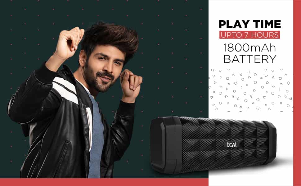 boAt Stone 650 10W Bluetooth Speaker with Upto 7 Hours Playback, IPX5 and Integrated Controls, 1800mAh Battery, Charging Time 3.5 Hours, IPX5 | zopic