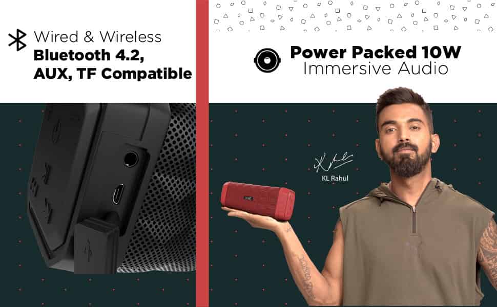 boAt Stone 650 10W Bluetooth Speaker with Upto 7 Hours Playback, IPX5 and Integrated Controls, 1800mAh Battery, Charging Time 3.5 Hours, IPX5 | zopic