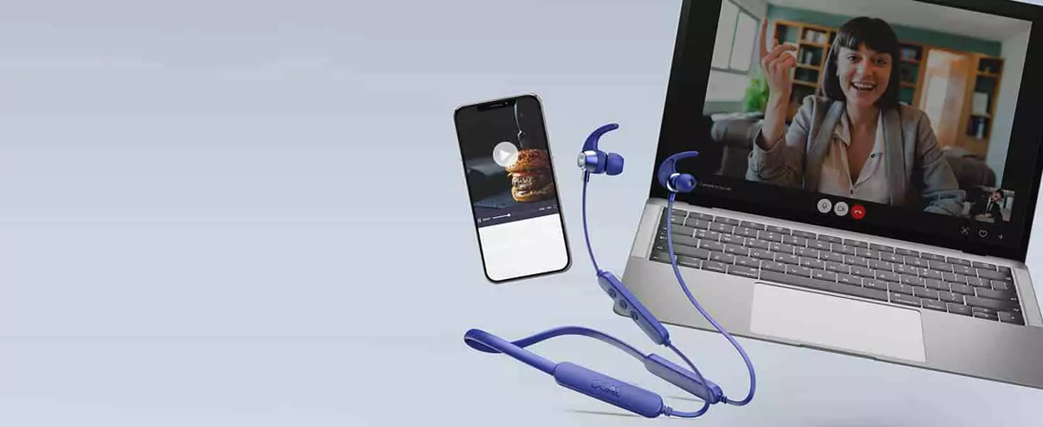 zopic boAt Rockerz 255 Pro+ V5.0 Bluetooth Wireless in Ear Neckband Earphones with Upto 40 Hours Playback, ASAP Charge, IPX7, Dual Pairing with Mic | zopic
