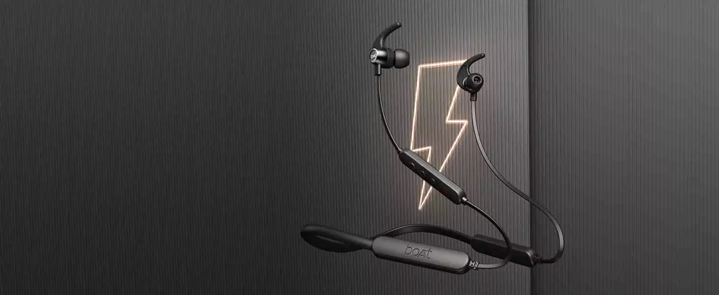 zopic boAt Rockerz 255 Pro+ V5.0 Bluetooth Wireless in Ear Neckband Earphones with Upto 40 Hours Playback, ASAP Charge, IPX7, Dual Pairing with Mic | zopic