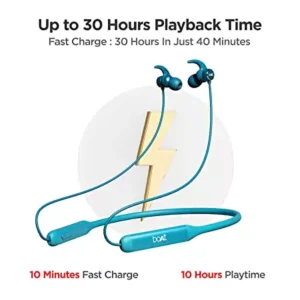 boAt Rockerz 330 Neckband Bluetooth Wireless Earphones with ASAP Charge, Enhanced Bass, Metal Control Board, IPX5, Type C Port Voice Assistant