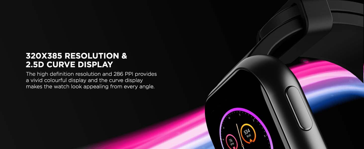 zopic boat BLAZE smartwatch zopic boAt Blaze Smartwatch with 1.75” HD Display, Fast Charge, Apollo 3 Blue Plus Processor, 24x7 Heart Rate & SpO2 Monitor zopic