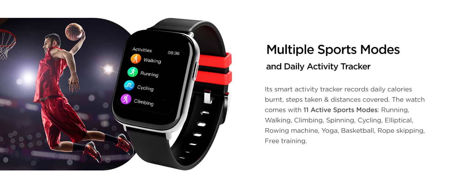 zopic boAt Matrix Smart Watch with 1.65” AMOLED Display, Always On Mode, Slim Premium Design, Heart Rate & SpO2 Monitoring, Health Ecosystem & Multiple Sports Modes,3ATM & 7 Days Battery Life(Twilight Grey)
