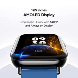 boAt Matrix Smartwatch with 1.65” AMOLED Display, Always On Mode, Slim Premium Design, Health Ecosystem & Multiple Sports Modes,3ATM & 7 Days Battery Life