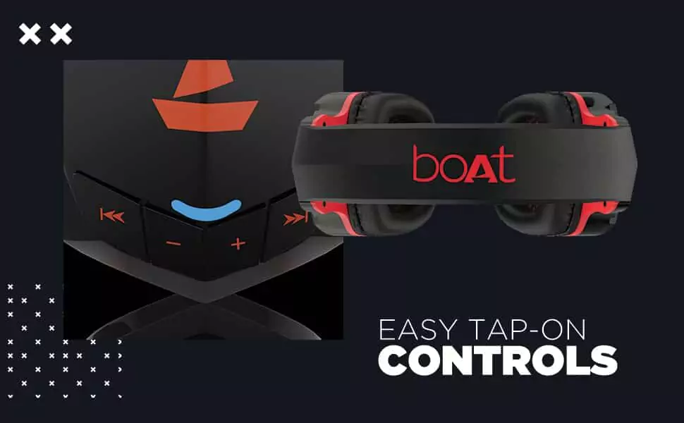 zopic boAt Rockerz 510 Bluetooth Wireless Over Ear Headphones with Mic and Upto 20 Hours Playback, 50MM Drivers, Padded Ear Cushions and Dual Modes