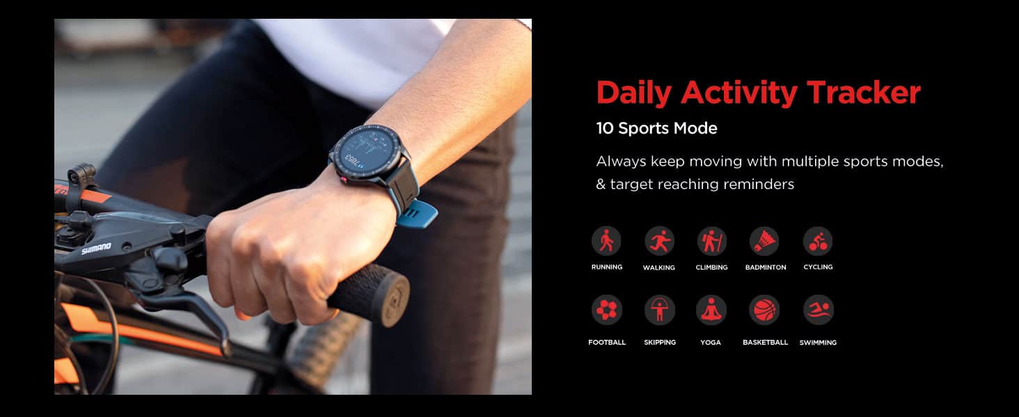 boat smartwatch FLASH zopic boAt Flash Edition Smartwatch with Activity Tracker,Multiple Sports Modes,Full Touch 3.30 cm ( 1.3") Screen,Gesture Control,Sleep Monitor,Camera & Music Control,IP68 Dust,Sweat & Splash Resistance(Moon Red)