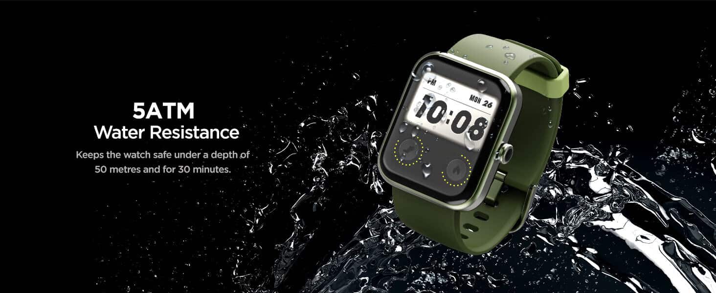 zopic boAt Xtend Smartwatch with Alexa Built-in, 1.69” HD Display, Multiple Watch Faces, Stress Monitor, Heart & SpO2 Monitoring, 14 Sports Modes, Sleep Monitor, 5 ATM & 7 Days Battery(Pitch Black)