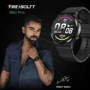 Fire-Boltt 360 Pro Smartwatch Bluetooth Calling, Local Music and TWS Pairing, 360*360 Display with Rolling UI & Dual Button Technology, Spo2, HeartRate & Temperature (Copy)