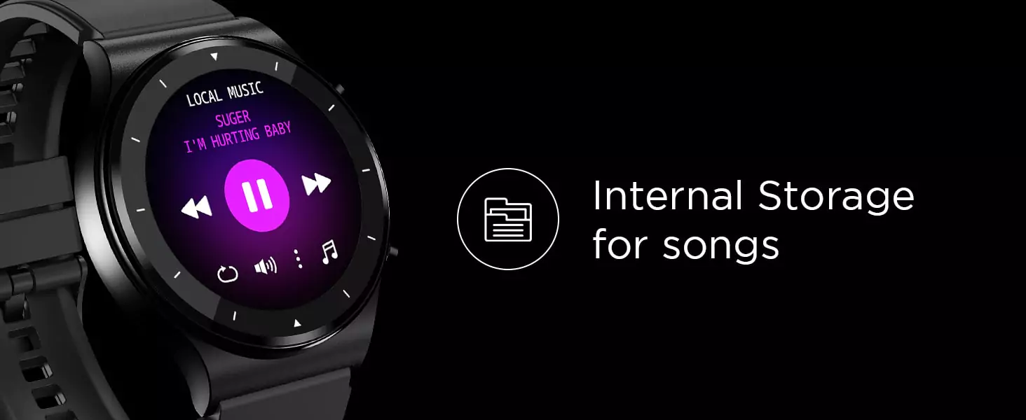 zopic Fire-Boltt 360 Pro smartwatch Bluetooth Calling, Local Music and TWS Pairing, 360*360 Display with Rolling UI & Dual Button Technology, Spo2, HeartRate & Temperature