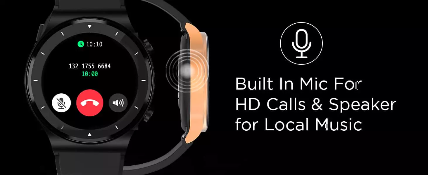 zopic Fire-Boltt 360 Pro smartwatch Bluetooth Calling, Local Music and TWS Pairing, 360*360 Display with Rolling UI & Dual Button Technology, Spo2, HeartRate & Temperature