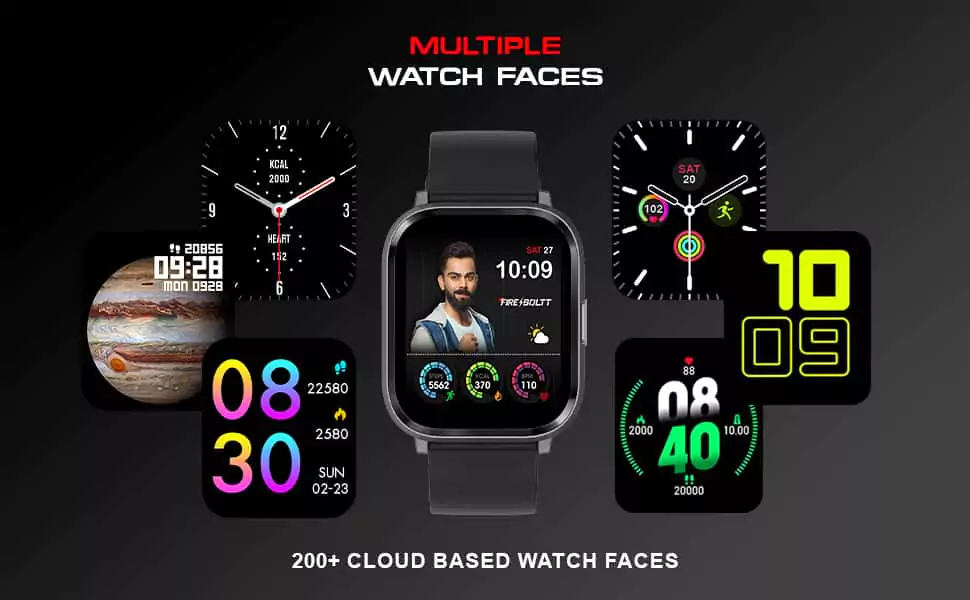 zopic Fire-Boltt Ninja 2 Max 1.5" Full Touch Display, SpO2, Heart Rate, 20 Sports Mode & Sleep Monitor, Gesture,Camera & Music Control, IP68 Dust & Sweat Resistance