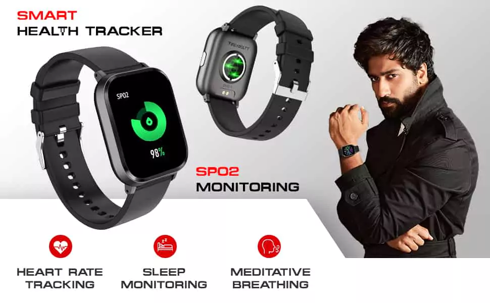 zopic Fire-Boltt Ninja 2 SpO2 Full Touch Smartwatch with 30 Workout Modes, Heart Rate Tracking, and 100+ Cloud Watch Faces, 7 Days of extensive Battery