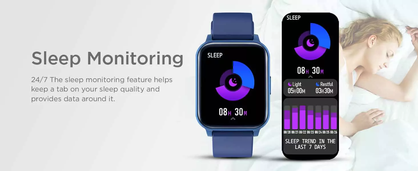 Fire-Boltt Ninja 3 Smartwatch Full Touch 1.69” & 60 Sports Modes with IP68, Sp02 Tracking, Over 100 Cloud based watch faces, Free Size | zopic