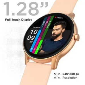 Fire-Boltt Rage Smartwatch Full Touch 1.28” Display & 60 Sports Modes with IP68 Rating, Sp02 Tracking, Over 100 Cloud Based Watch Faces, Free Size