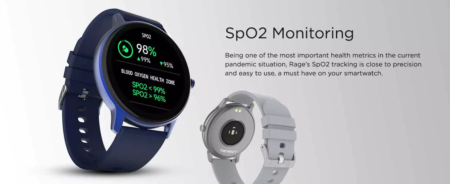 zopic Fire-Boltt Rage Smartwatch Full Touch 1.28” Display & 60 Sports Modes with IP68 Rating, Sp02 Tracking, Over 100 Cloud Based Watch Faces, Free Size